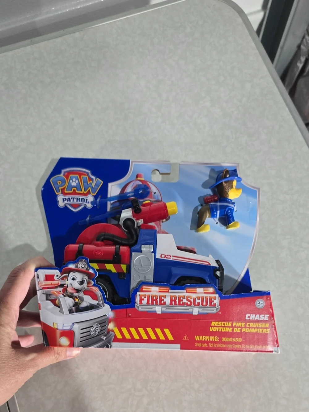 Paw Patrol  Chase Fire Rescue Cruiser - Blue, Red & Yellow NWT